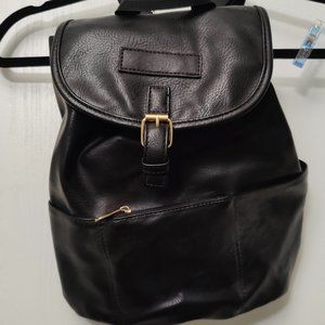 Faux Leather Backpack